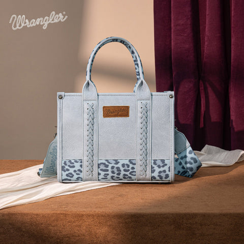 Wrangler Leopard Print Concealed Carry Tote/Crossbody