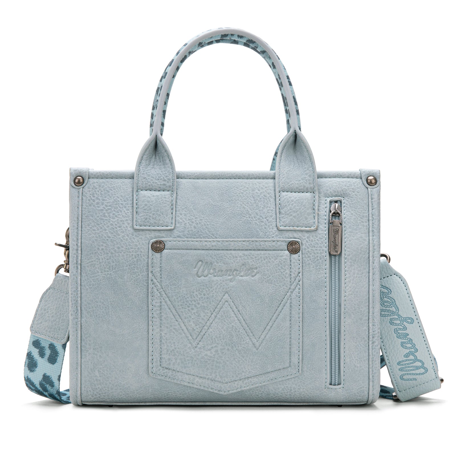 Wrangler Leopard Print Concealed Carry Tote/Crossbody