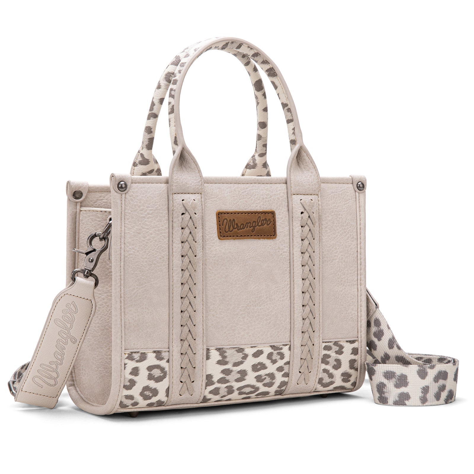 Wrangler Leopard Print Concealed Carry Tote/Crossbody