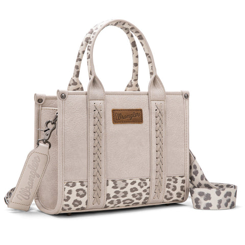 Wrangler Leopard Print Concealed Carry Tote/Crossbody
