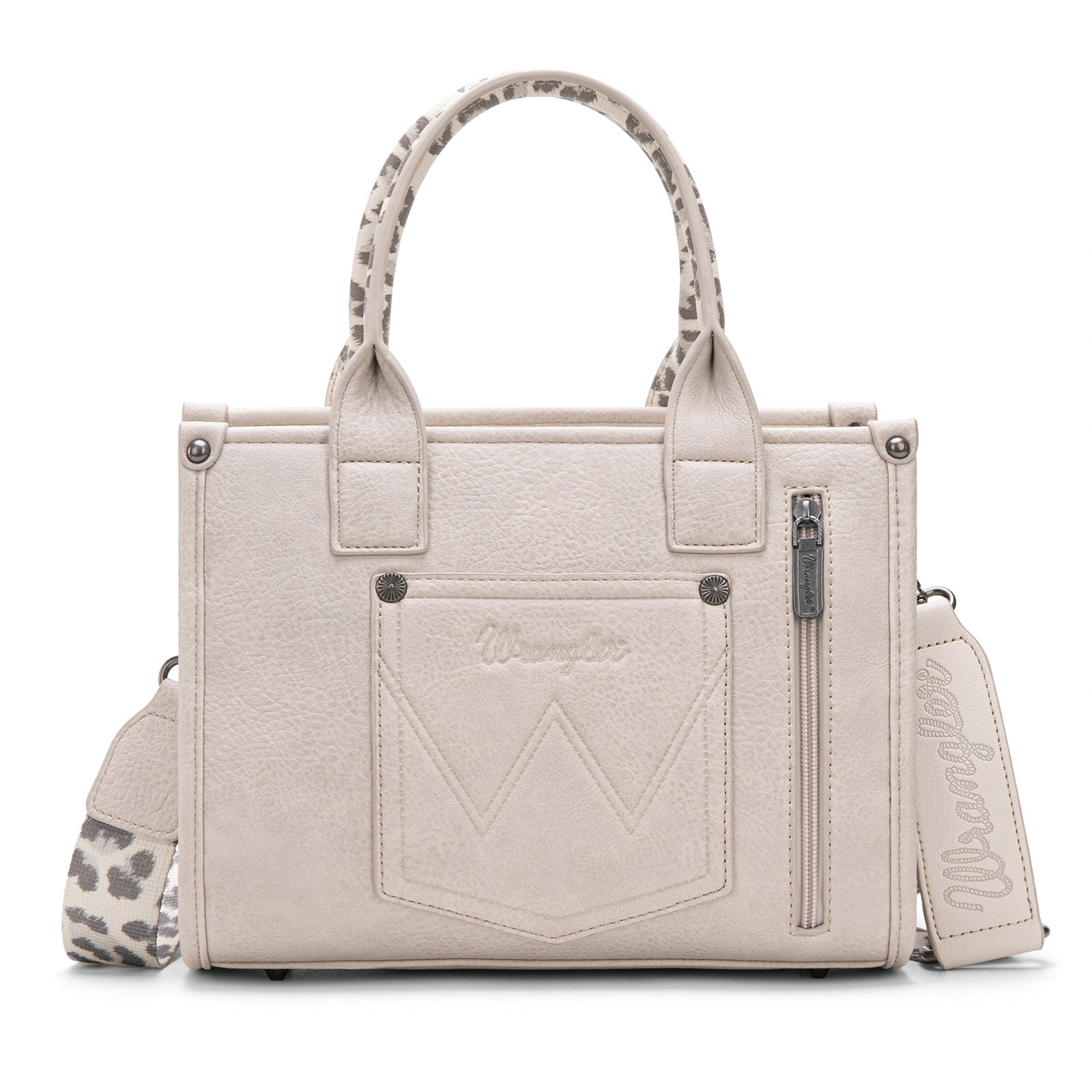 Wrangler Leopard Print Concealed Carry Tote/Crossbody