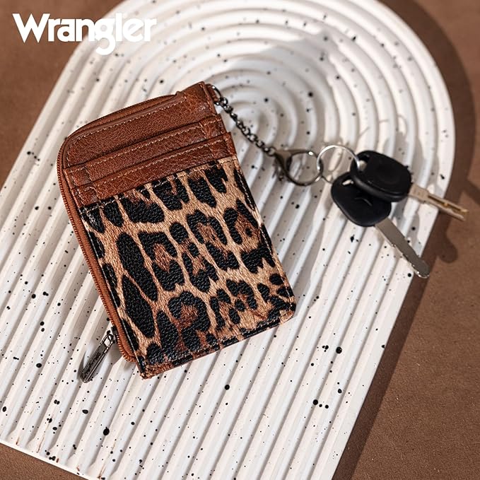 Wrangler Leopard Print Concealed Carry Tote/Crossbody -Leopard