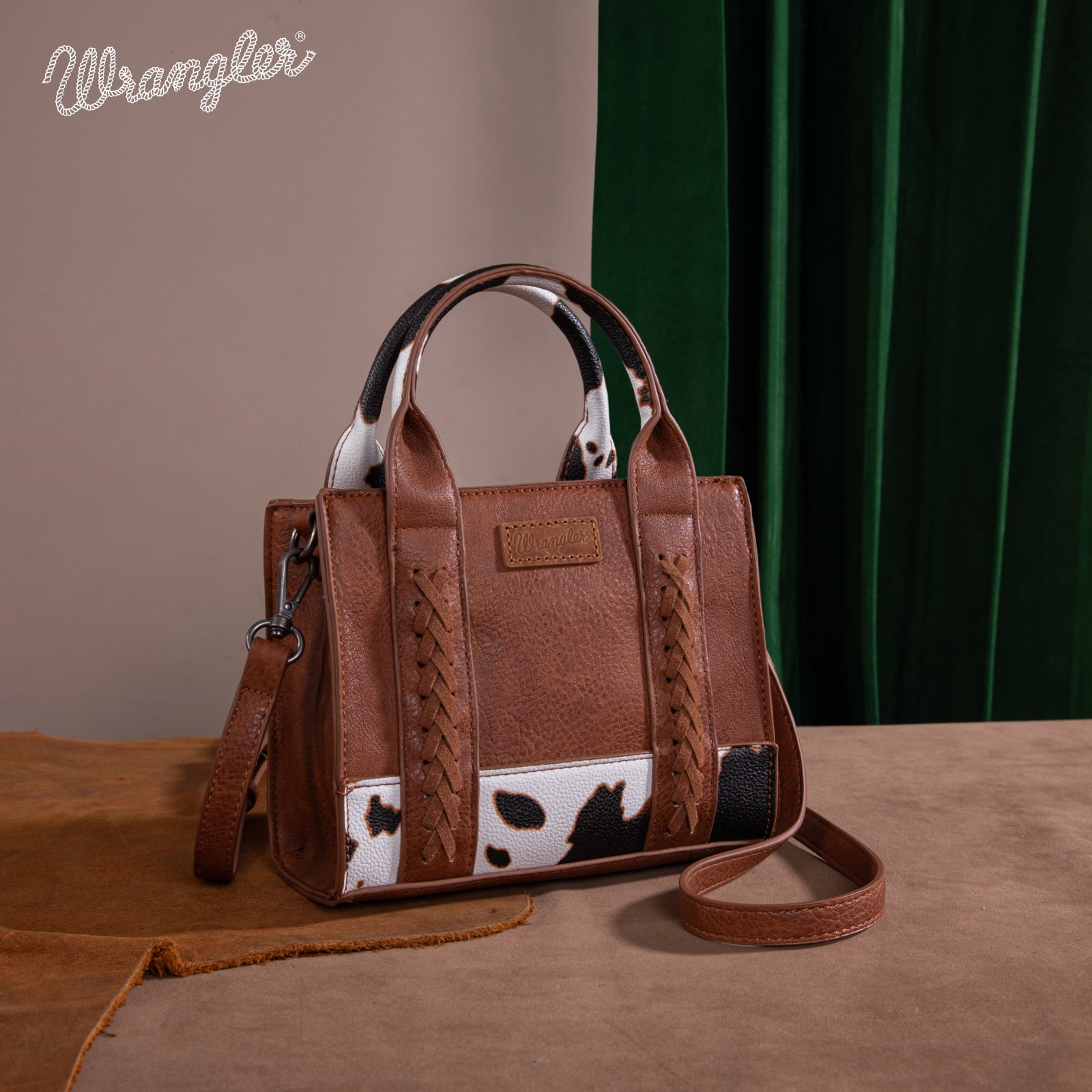 Wrangler Leopard Print Concealed Carry Tote/Crossbody