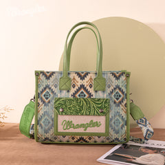 Wrangler Aztec Printed Crossbody /Tote Purse