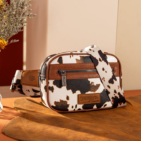 Wrangler Cow Print Belt Bag - Montana West World