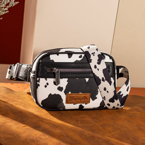 Wrangler Cow Print Belt Bag - Montana West World