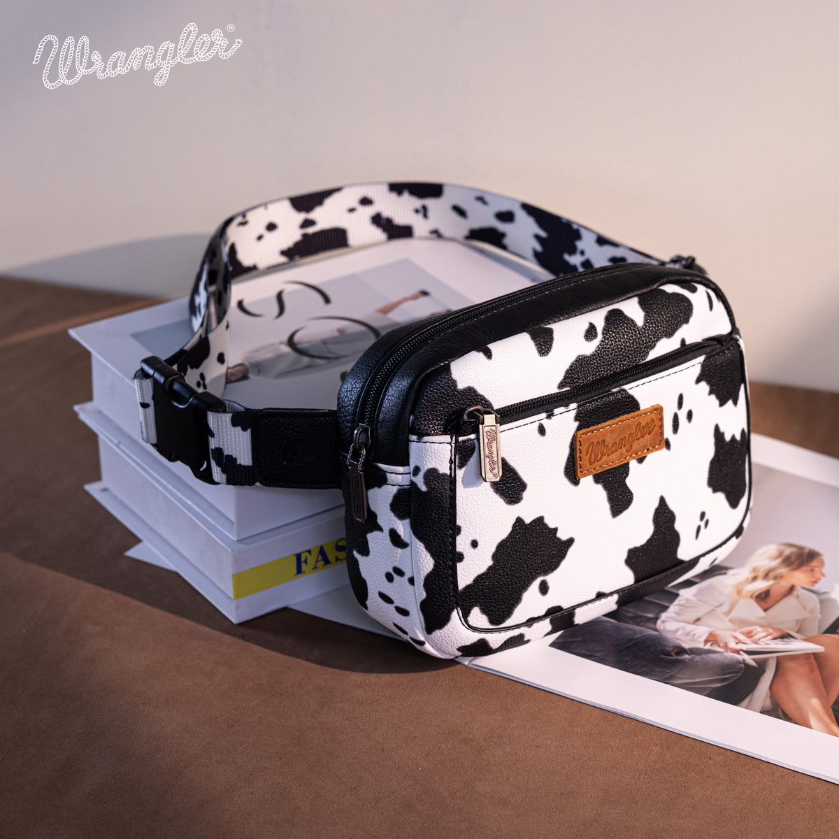 Wrangler Cow Print Fanny Pack