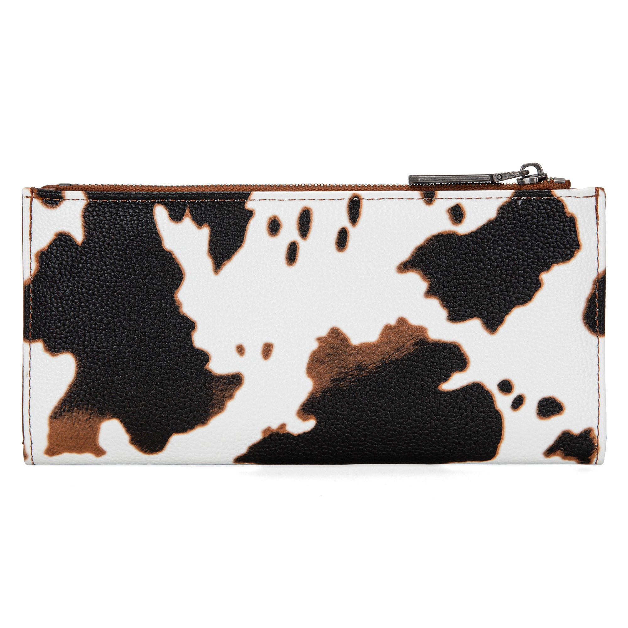 Wrangler Cow Print Zip Wallet