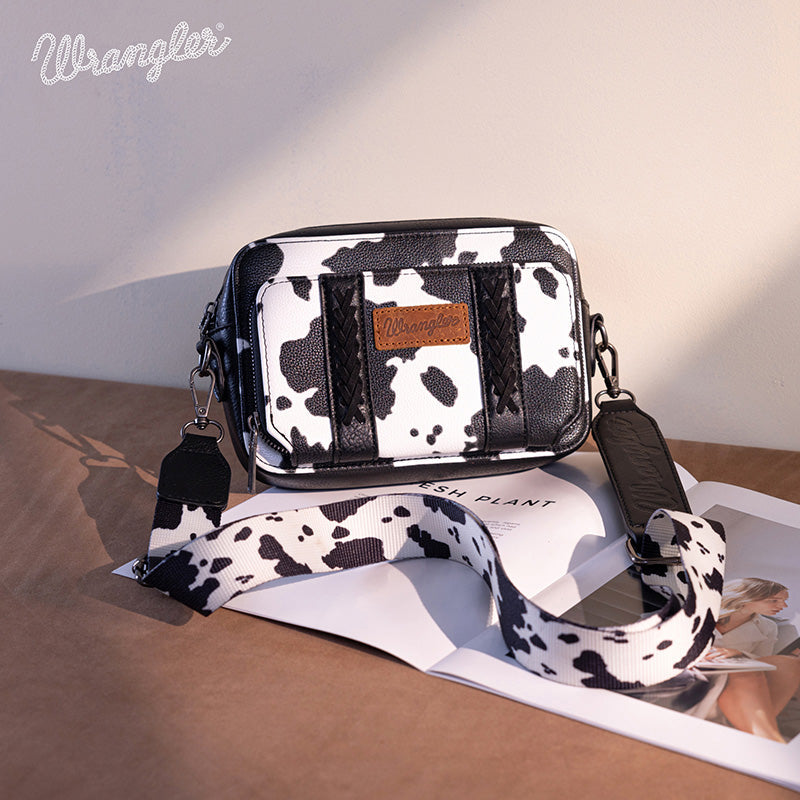 Wrangler Cow Print Crossbody Bag