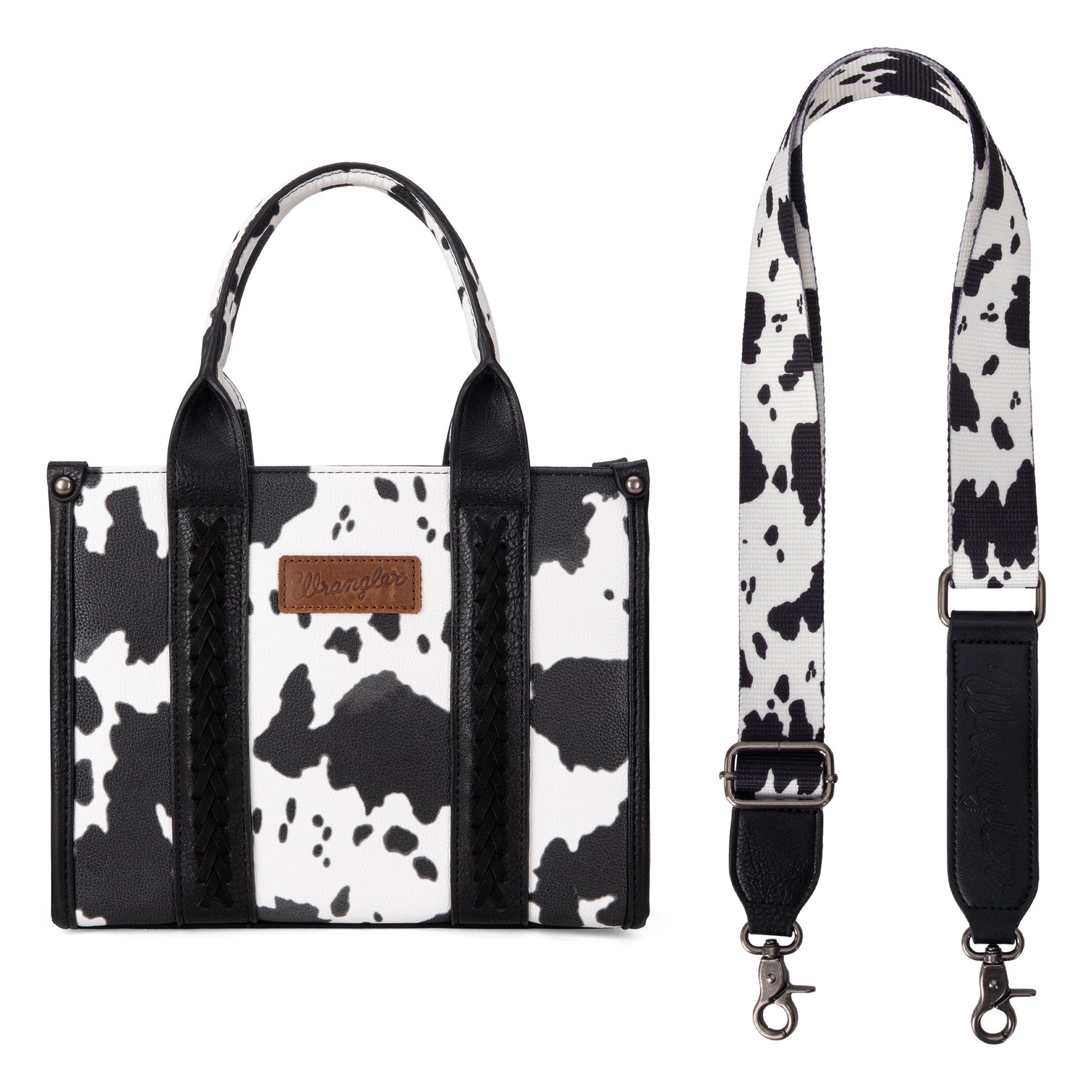 Wrangler Cow Print Concealed Tote Bag