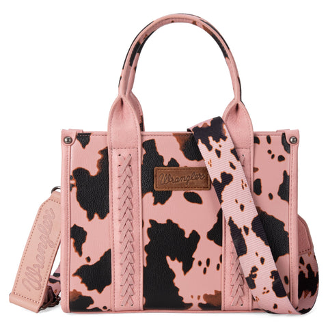 Wrangler Cow Print Concealed Carry Tote/Crossbody