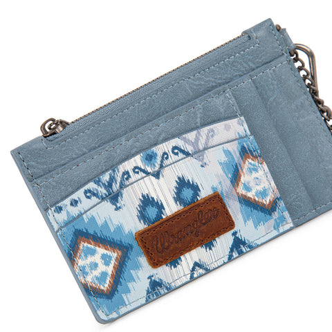 Wrangler Leopard Print Key Chain Wristlet Card Wallet