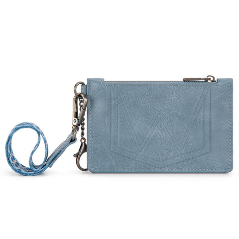 Wrangler Leopard Print Key Chain Wristlet Card Wallet