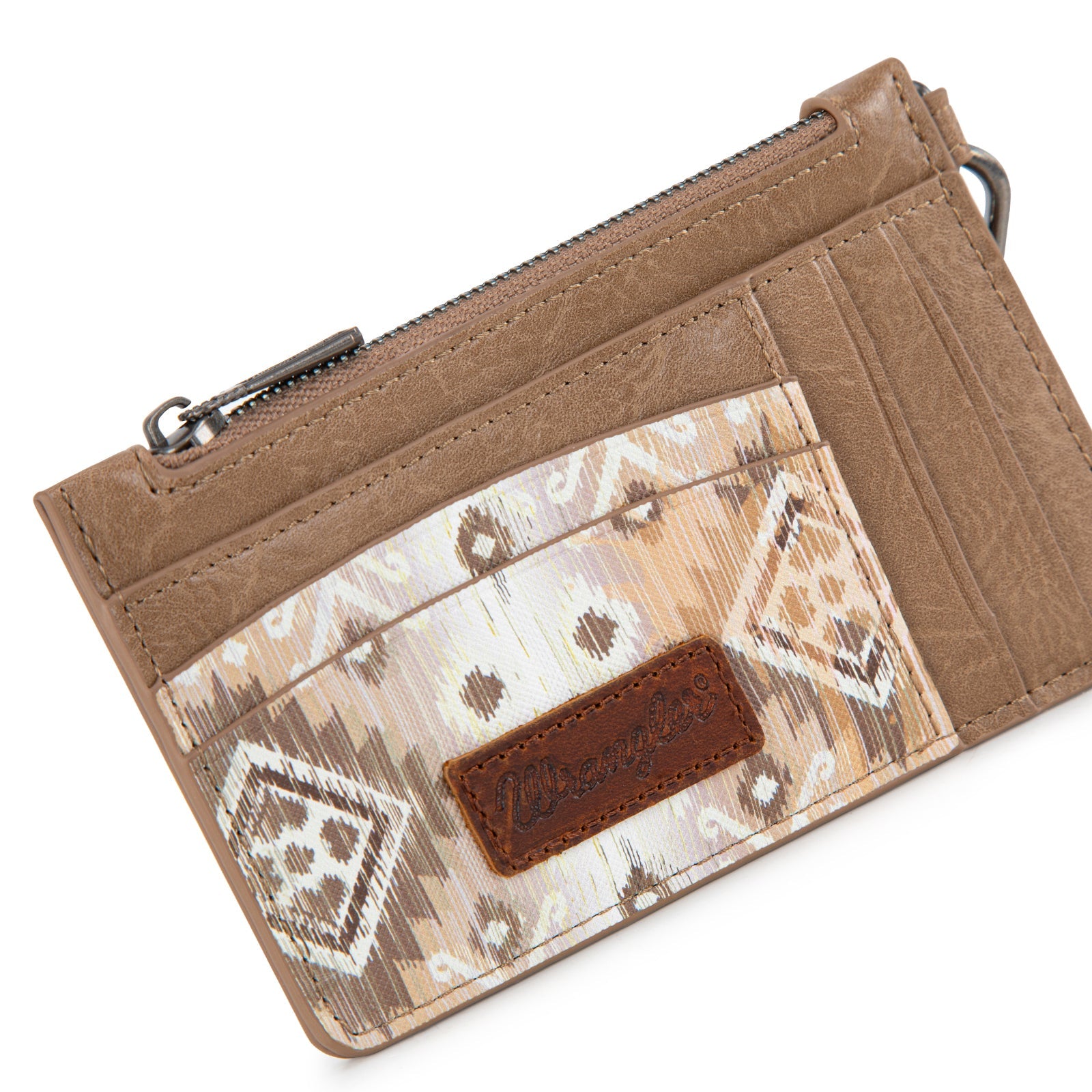 Wrangler Leopard Print Key Chain Wristlet Card Wallet