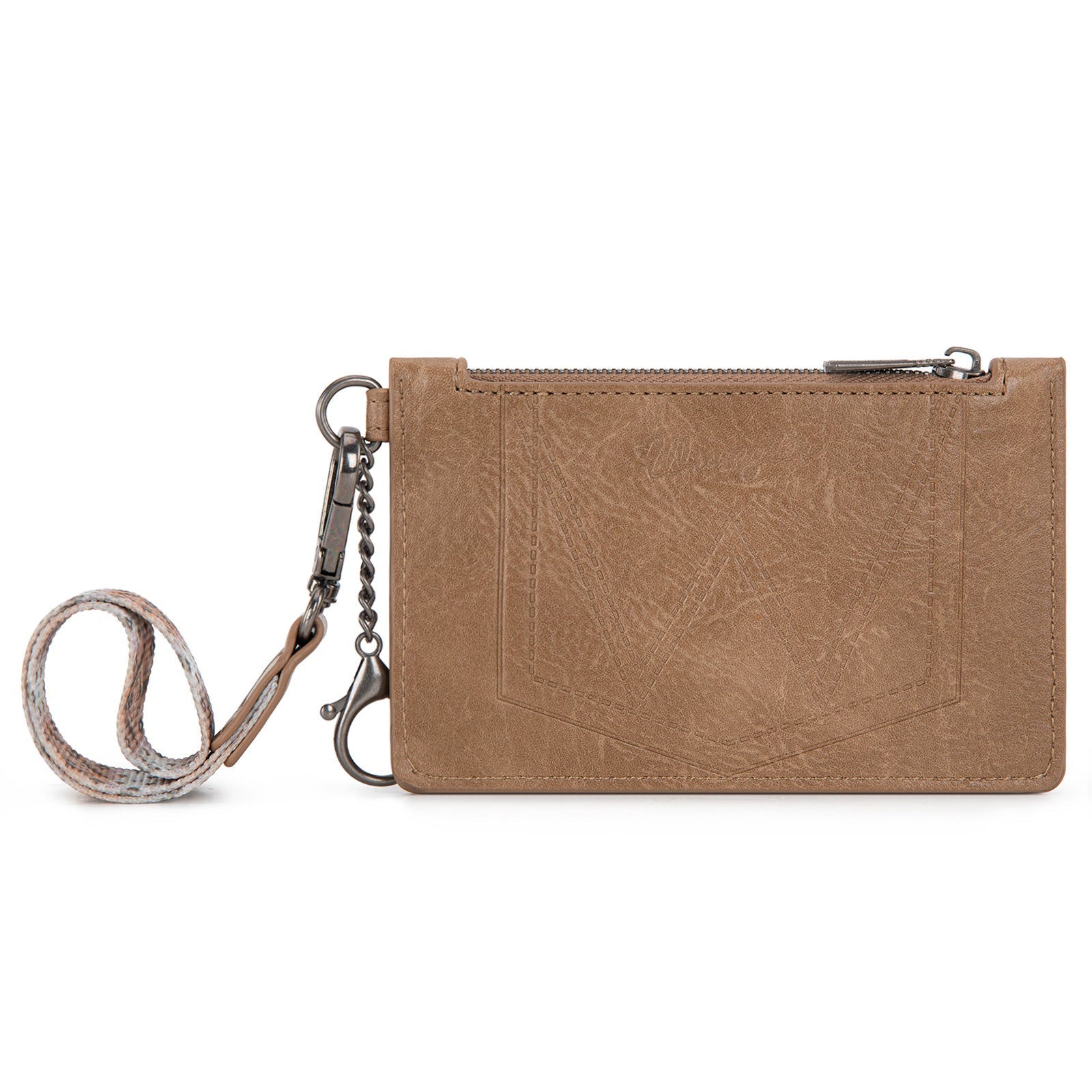 Wrangler Leopard Print Key Chain Wristlet Card Wallet