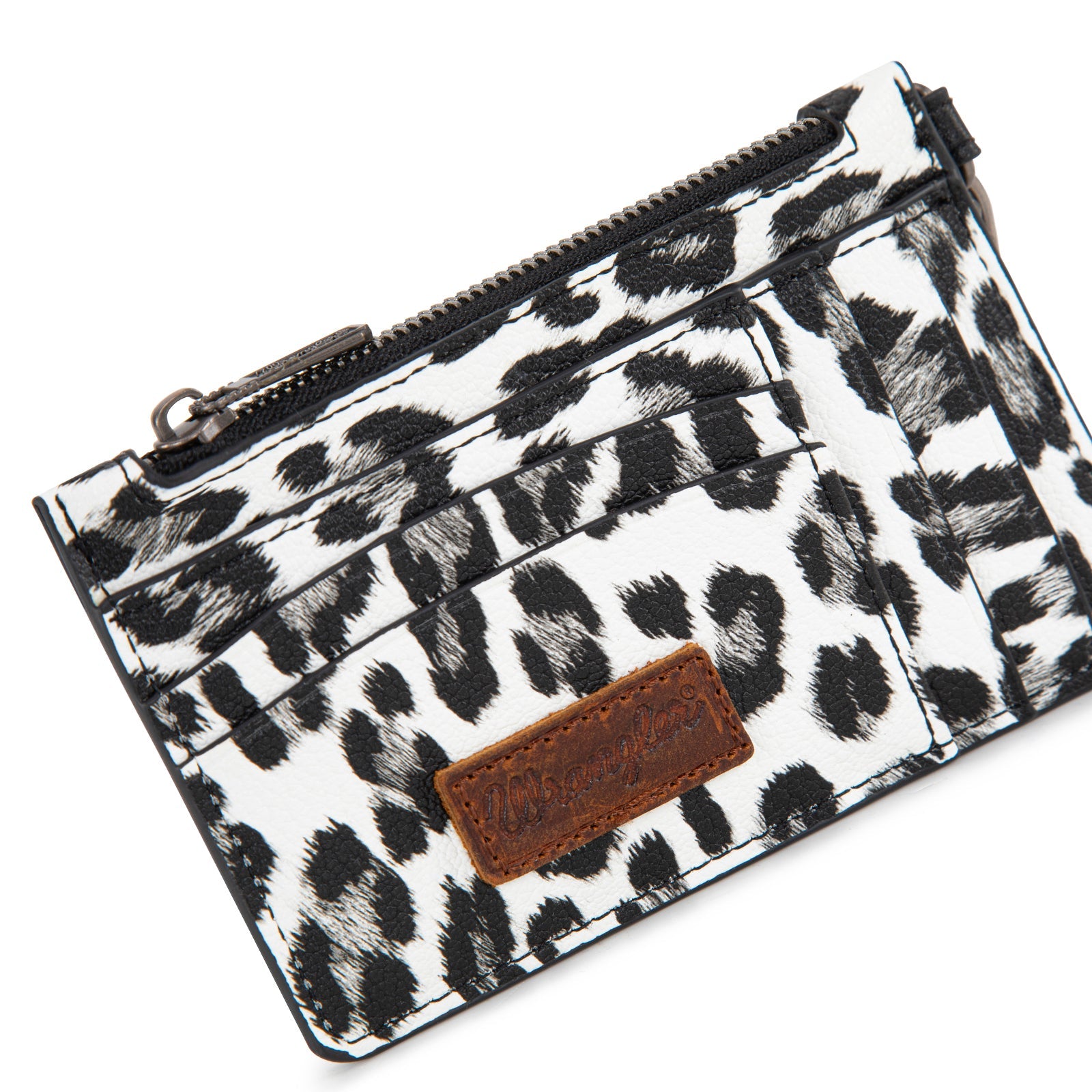 Wrangler Leopard Print Key Chain Wristlet Card Wallet