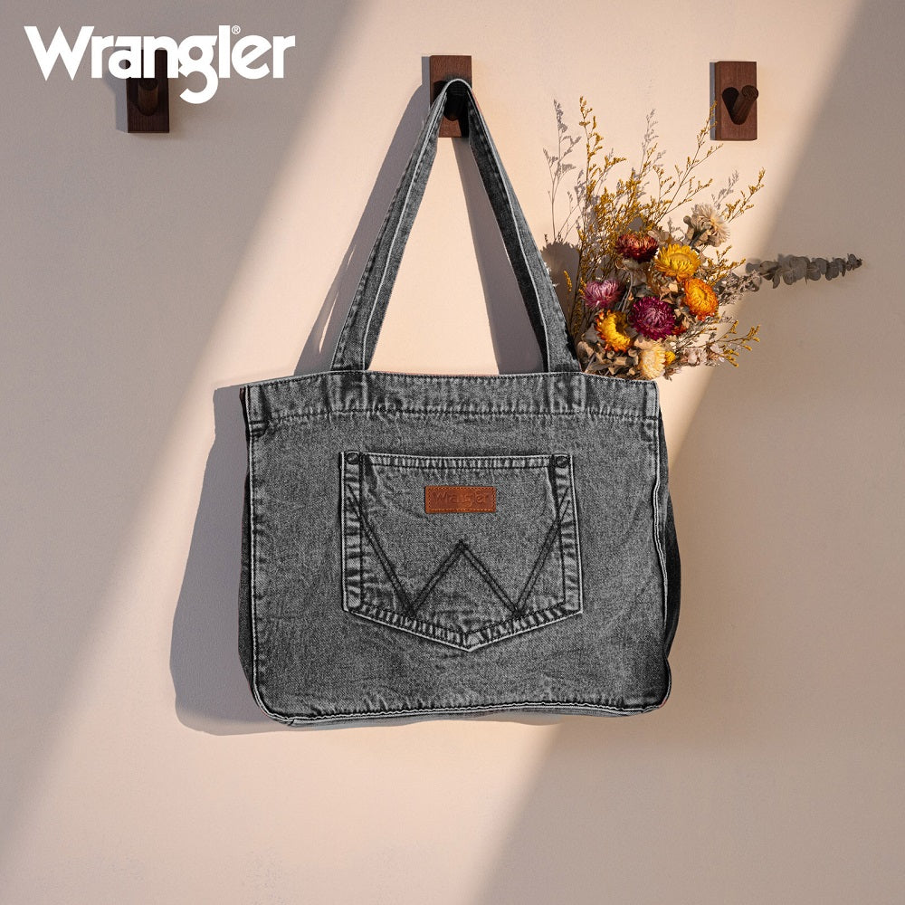 Wrangler Stitch Denim Tote Bag