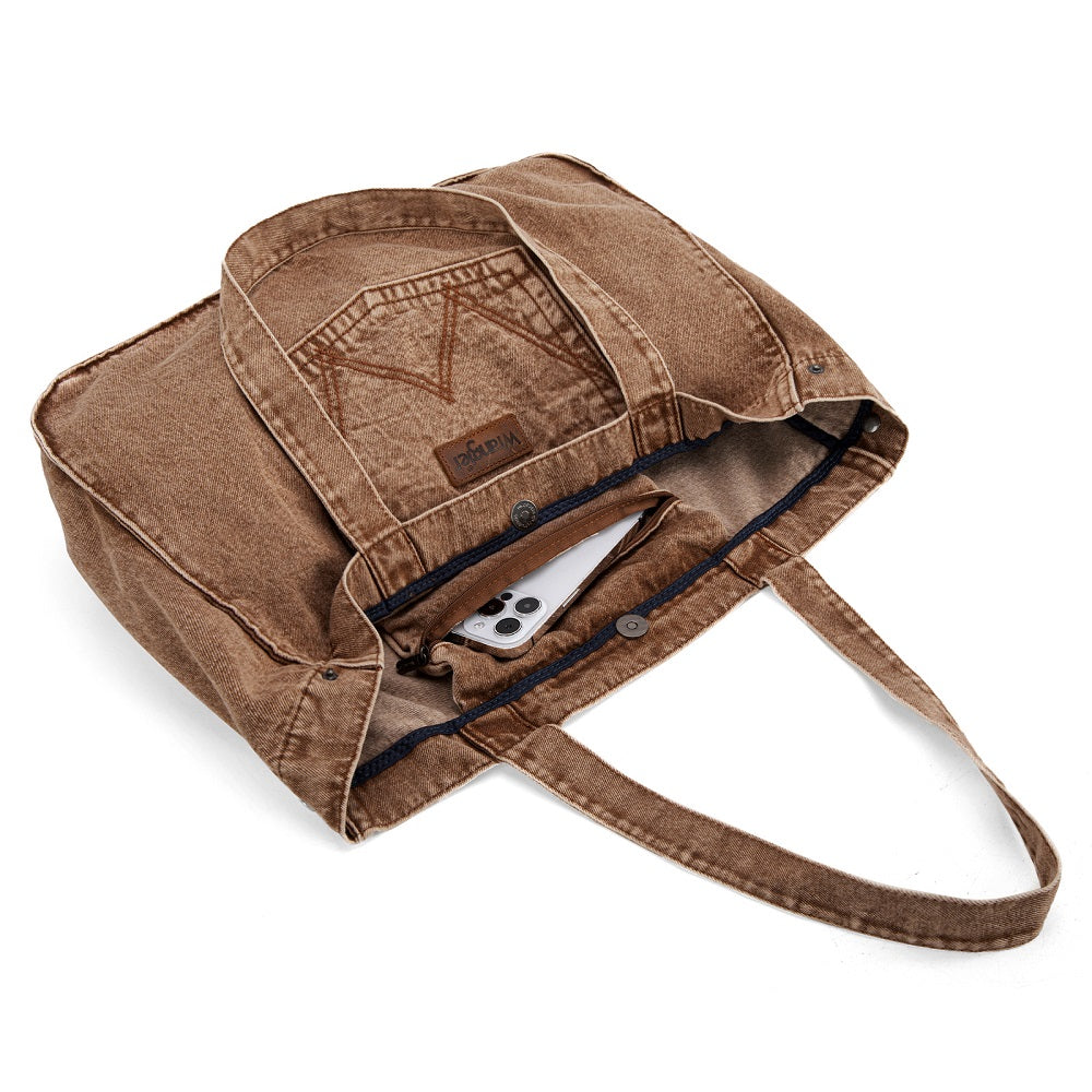 Wrangler Stitch Denim Tote Bag