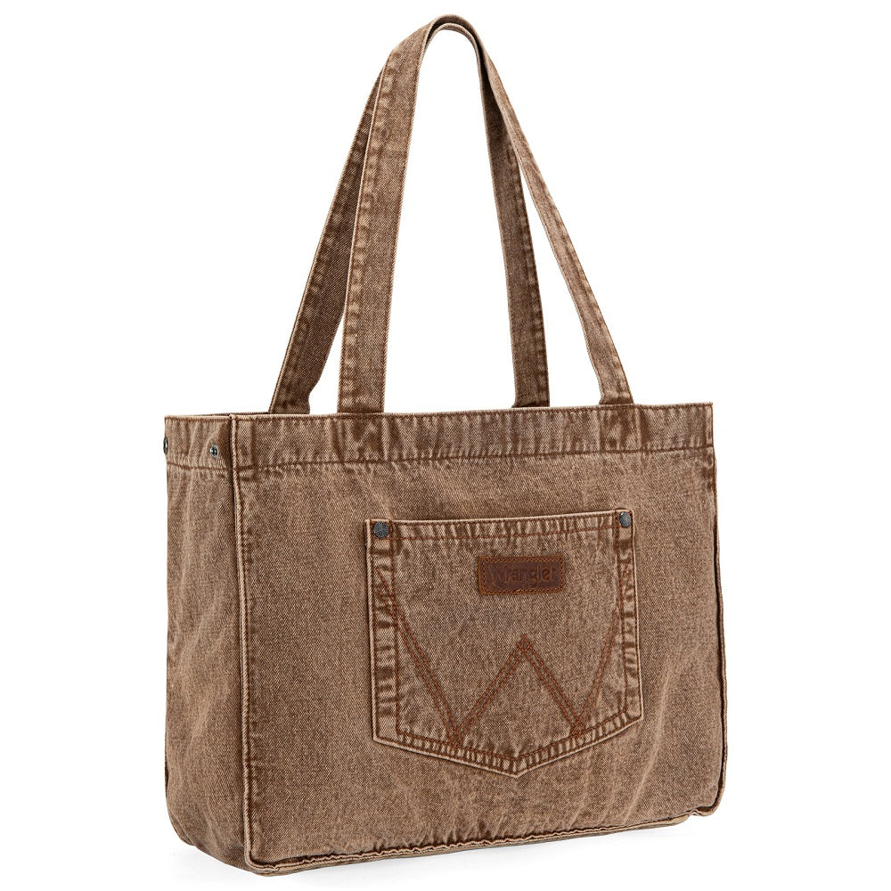 Wrangler Stitch Denim Tote Bag