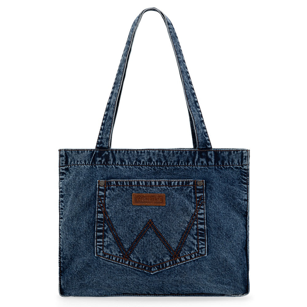 Wrangler Stitch Denim Tote Bag