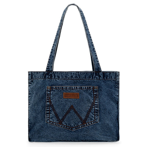 Wrangler Stitch Denim Tote Bag