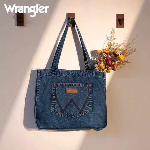 Wrangler Stitch Denim Tote Bag
