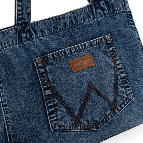 Wrangler Stitch Denim Tote Bag