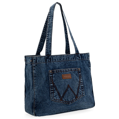 Wrangler Stitch Denim Tote Bag