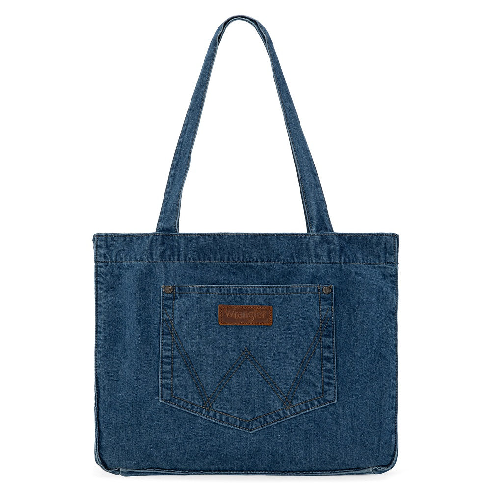 Wrangler Stitch Denim Tote Bag