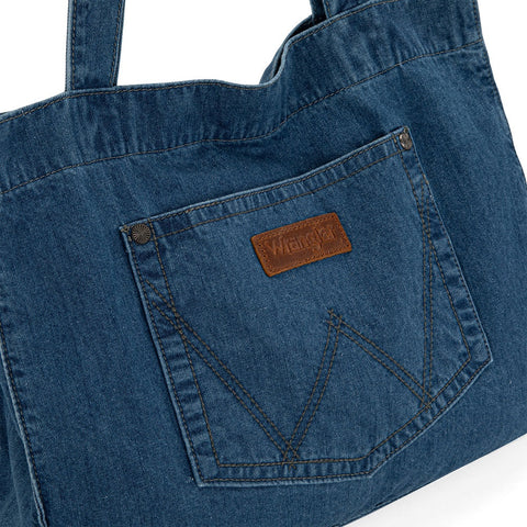 Wrangler Stitch Denim Tote Bag