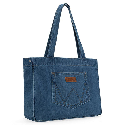Wrangler Stitch Denim Tote Bag