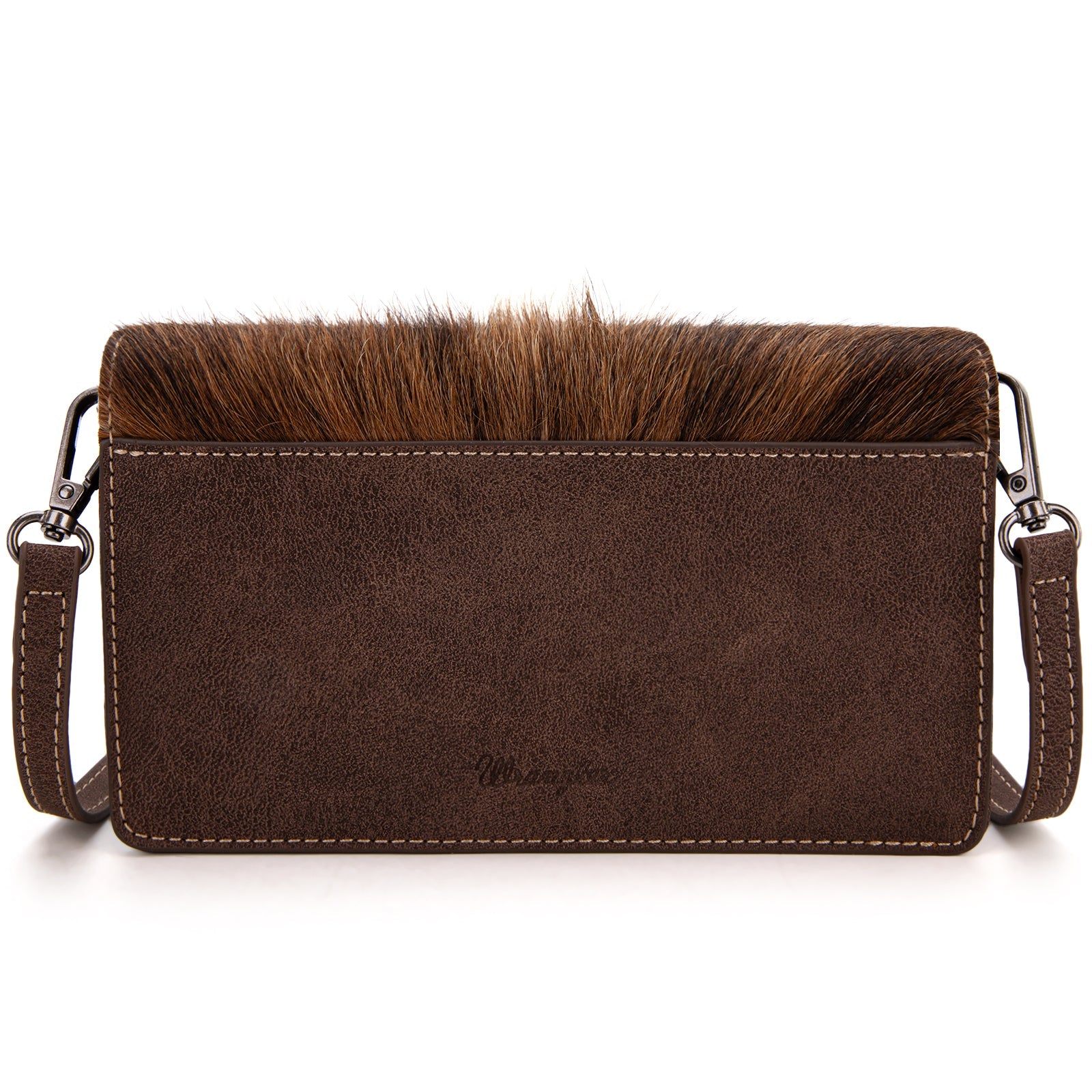 Wrangler Genuine Hair-On Cowhide Wallet/Crossbody