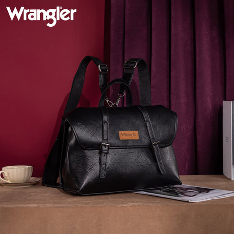 Wrangler Top Handle Carry Satchel/Laptop Bag/Backpack