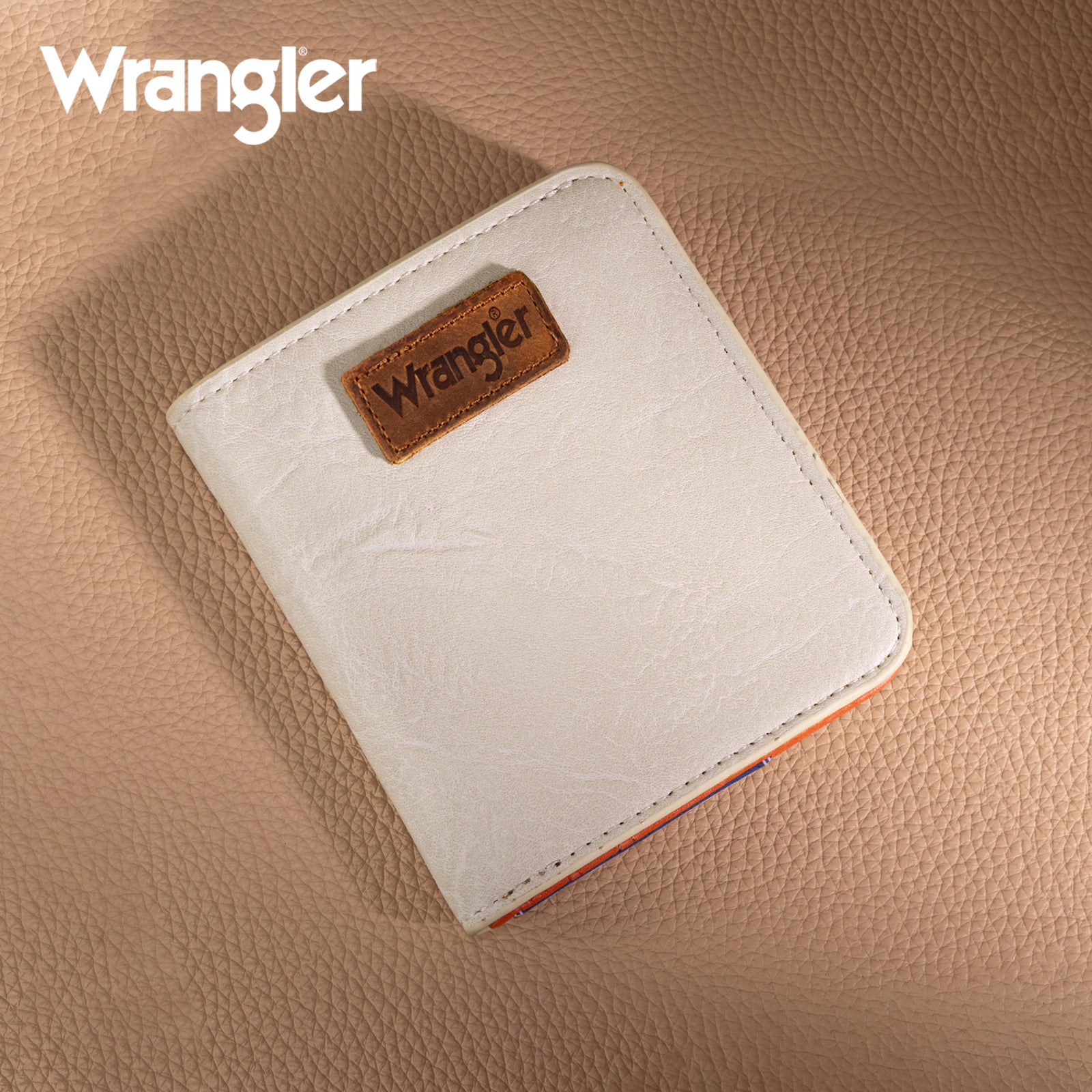 Wrangler Cow-Print Small BI-Fold Wallet RFID Card Holder
