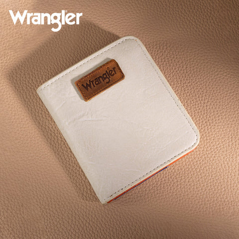 Wrangler Cow-Print Small BI-Fold Wallet RFID Card Holder