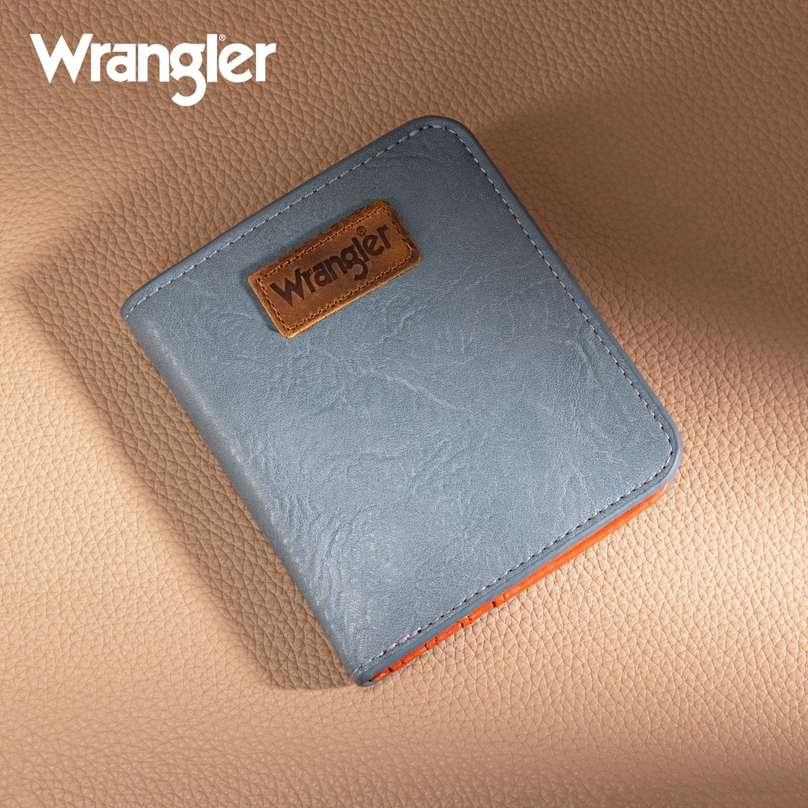 Wrangler Cow-Print Small BI-Fold Wallet RFID Card Holder