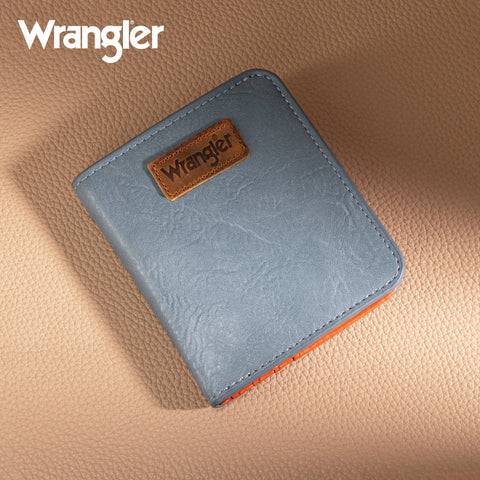 Wrangler Cow-Print Small BI-Fold Wallet RFID Card Holder