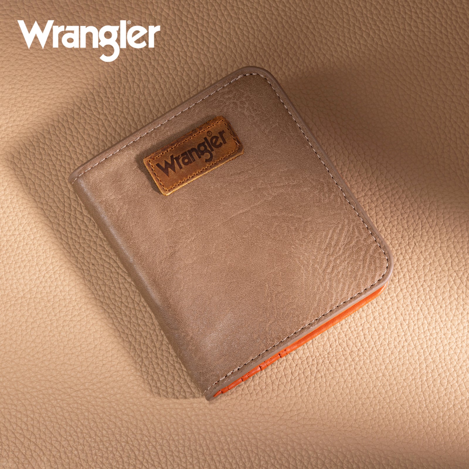 Wrangler Cow-Print Small BI-Fold Wallet RFID Card Holder