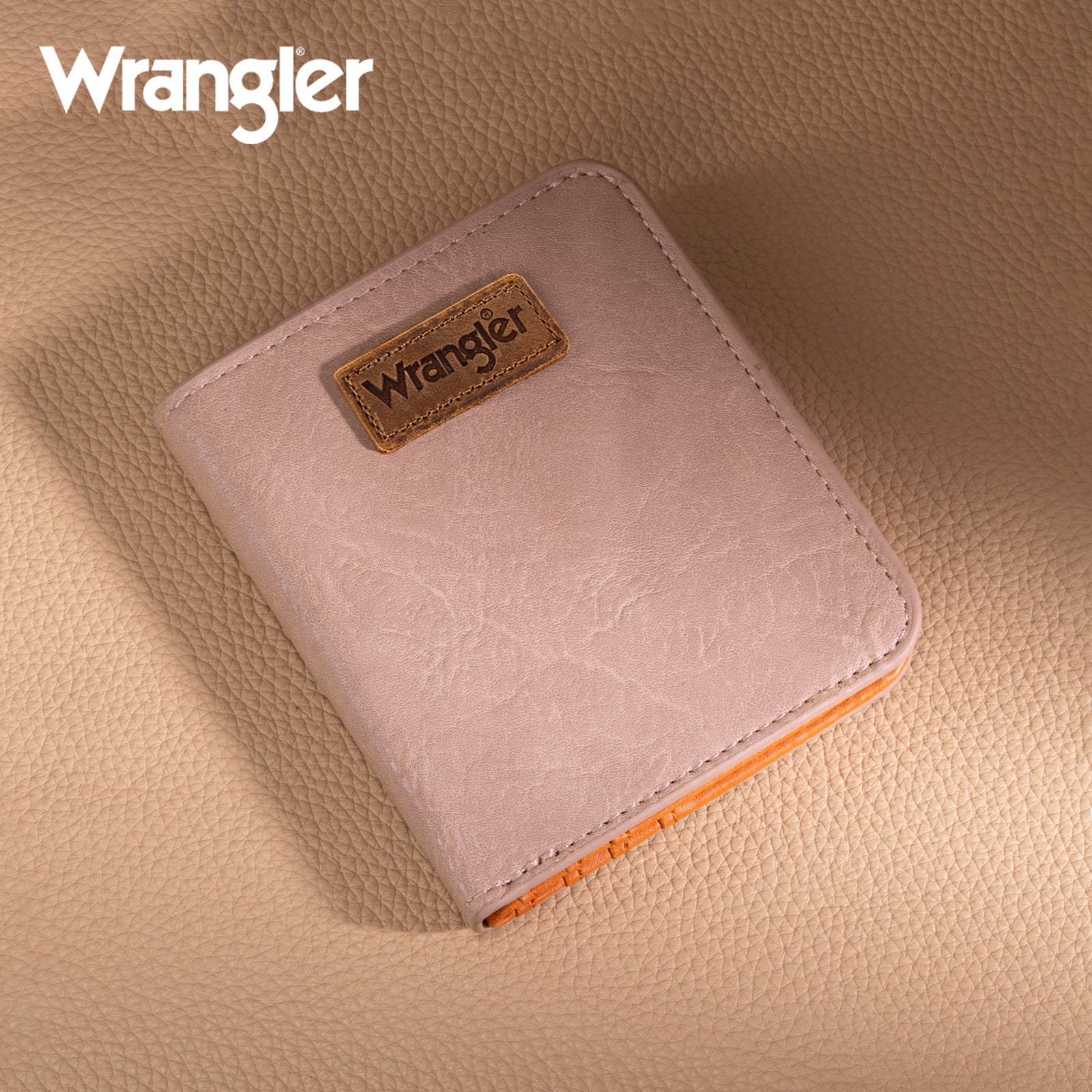 Wrangler Cow-Print Small BI-Fold Wallet RFID Card Holder