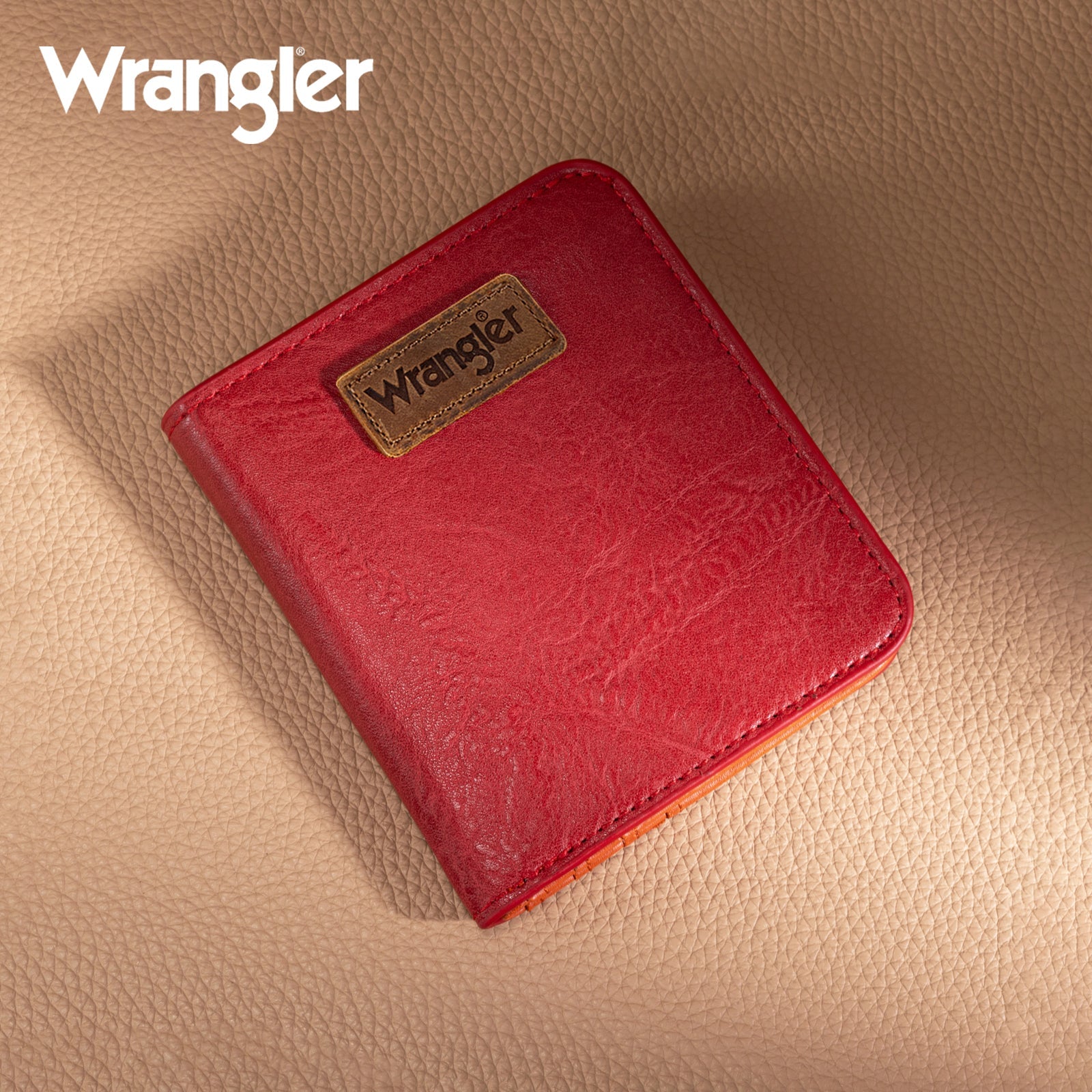 Wrangler Cow-Print Small BI-Fold Wallet RFID Card Holder