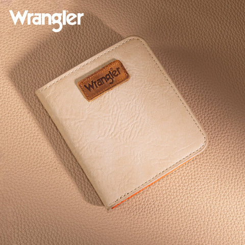 Wrangler Cow-Print Small BI-Fold Wallet RFID Card Holder