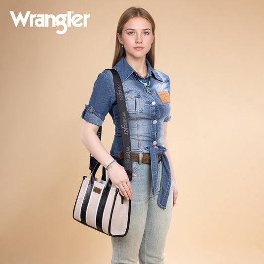 Wrangler Color Block Tote/Crossbody