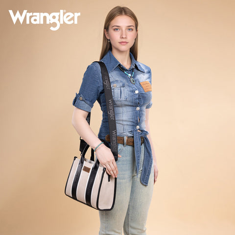 Wrangler Color Block Tote/Crossbody