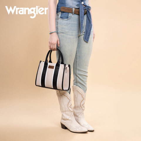 Wrangler Color Block Tote/Crossbody