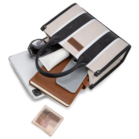Wrangler Color Block Tote/Crossbody