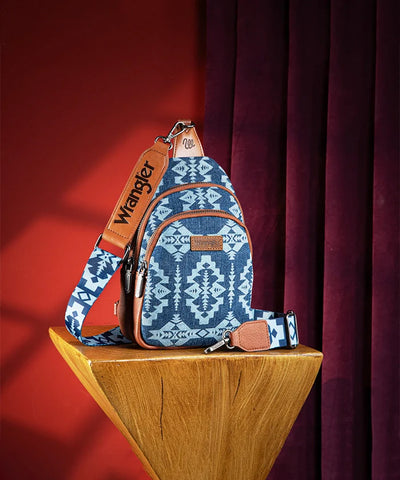 Wrangler Aztec Print Sling Bag