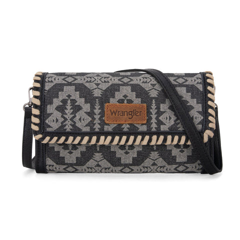 Wrangler Southwestern Print  Wallet/Wristlet/Crossbody Bag