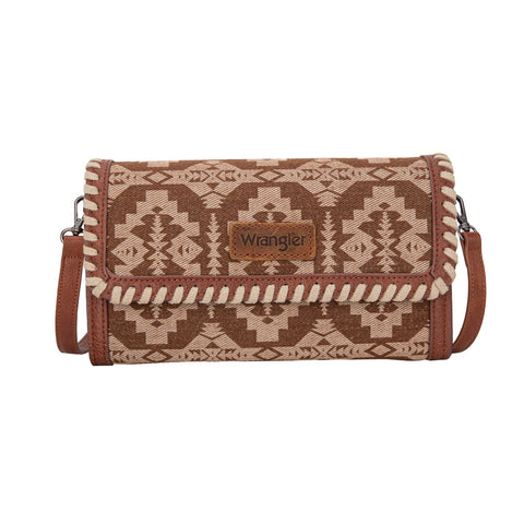 Wrangler Southwestern Print  Wallet/Wristlet/Crossbody Bag