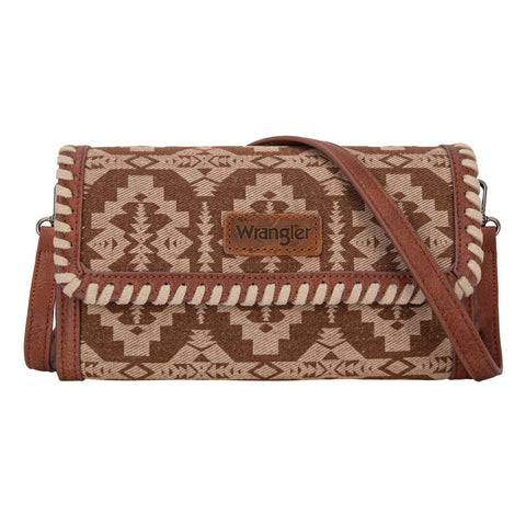 Wrangler Southwestern Print  Wallet/Wristlet/Crossbody Bag