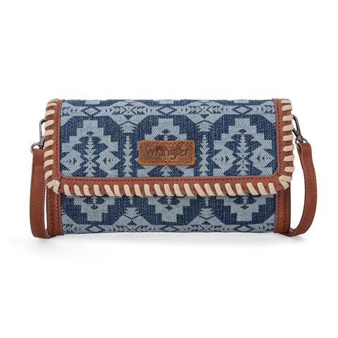 Wrangler Southwestern Print  Wallet/Wristlet/Crossbody Bag